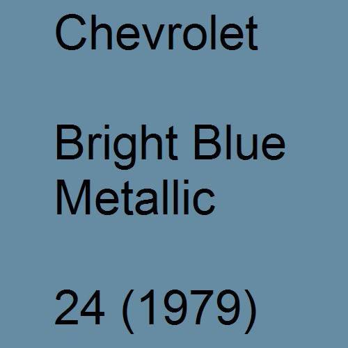 Chevrolet, Bright Blue Metallic, 24 (1979).